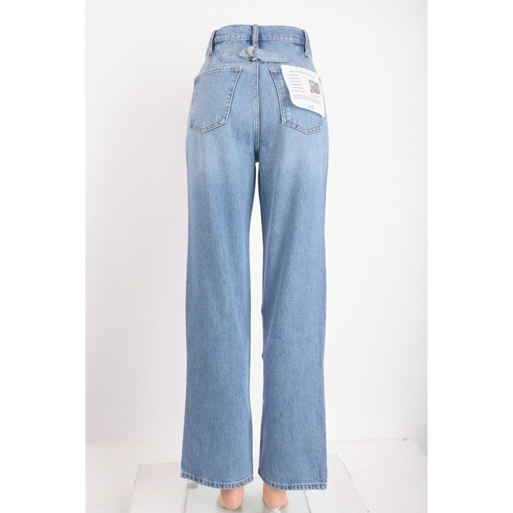 Triarchy Womens Ms Triarchy Jeans Cinched High Rise Straight Sz 25 Light indigo - Picture 5 of 7